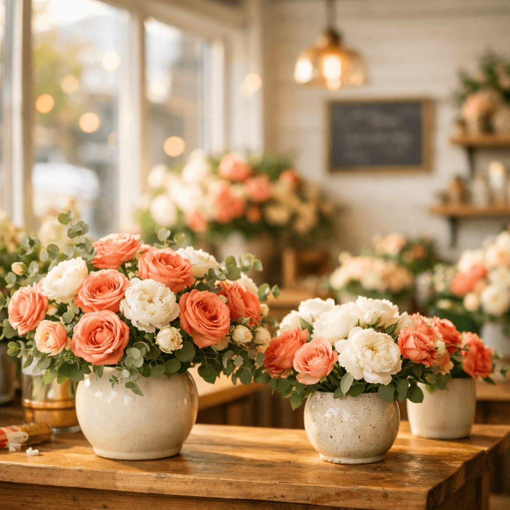 Hazel Roses flower shop interior